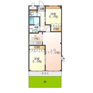 アシューレ C【1階】の間取り