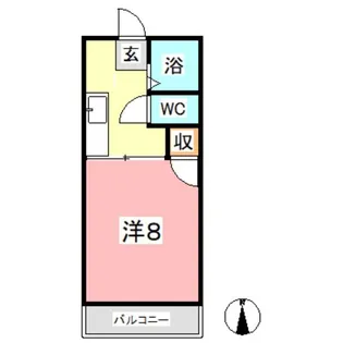 小野コーポ【2階】の間取り