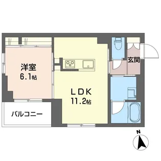 リヨン千代田【2階】の間取り
