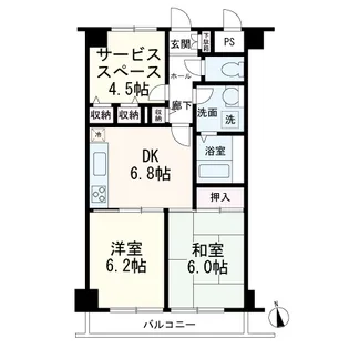 東京都東久留米市柳窪4【マンション】の間取り