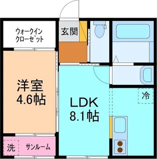ラ・グラシューズ【1階】の間取り