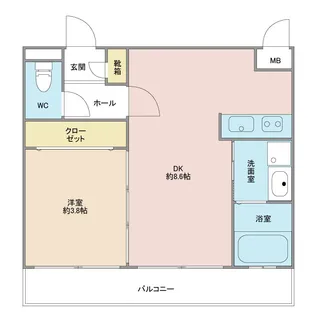 リファレンス中央町【14階】の間取り