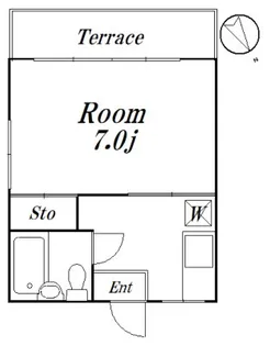 ハイツみのり【1階】の間取り