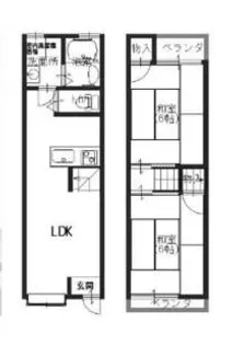 大阪府枚方市船橋本町2【一戸建】の間取り