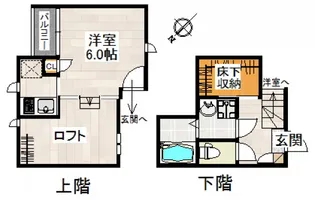 CB指扇ジラソーレ【2階】の間取り