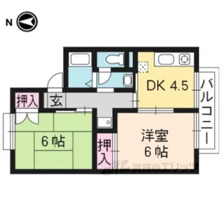 ホワイトハウス【2階】の間取り