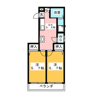 グリーンヒルズ【1階】の間取り