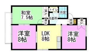 岡山県岡山市南区新福1【一戸建】の間取り