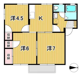 3DKの間取り画像