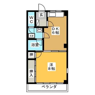 サンフラッツ富士【2階】の間取り
