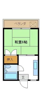 スガコーポラス【4階】の間取り