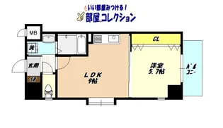 リンデンバウム京町【9階】の間取り