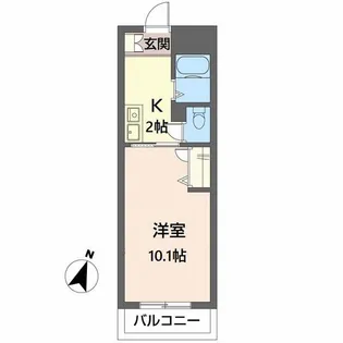 フロントビル千田【3階】の間取り