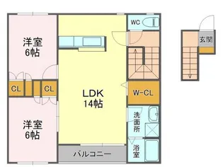 やまどり【2階】の間取り