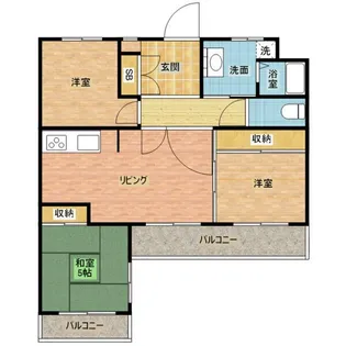 三旺マンション第3新栄【2階】の間取り