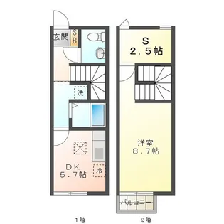 三重県四日市市富士町【一戸建】の間取り