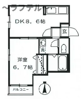 サンライズ【1階】の間取り