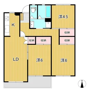 Kマンション【2階】の間取り
