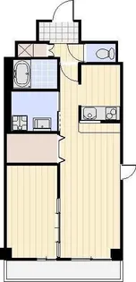 ザ クレスト元浜【6階】の間取り