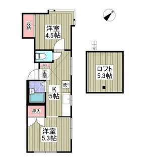 あやめ台ハイリビング壱番館【2階】の間取り