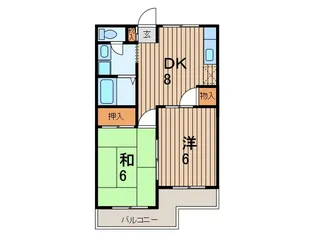 メゾン高砂【2階】の間取り