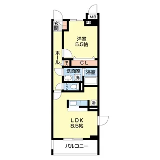 レジーナコンテ【1階】の間取り