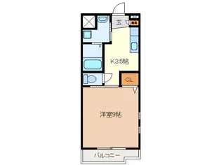 シンフォニー大園【3階】の間取り