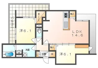 フィエルテ(Fierte)【3階】の間取り