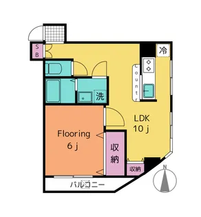 フェリエ錦糸町【4階】の間取り