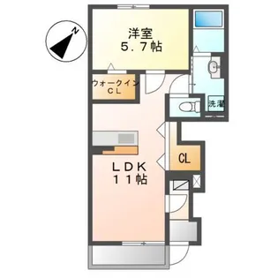 大阪府岸和田市摩湯町【アパート】の間取り