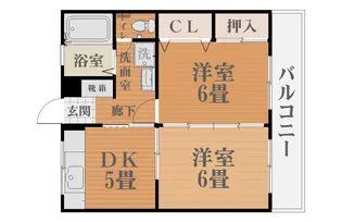 オーシャンハイツ【7階】の間取り