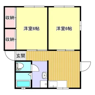 ヴィラハイツ【1階】の間取り