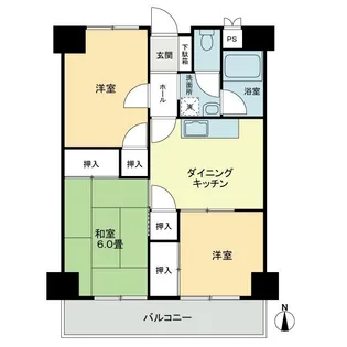 グランドメゾン松島【7階】の間取り