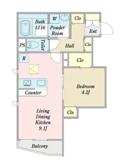 HARVEST日暮里【3階】の間取り