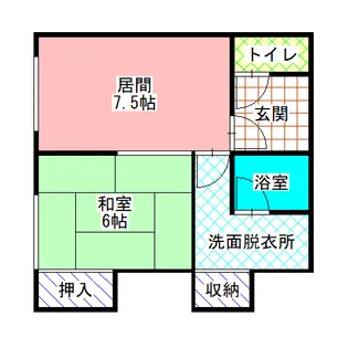 静栄荘【1階】の間取り