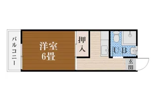 西ハイツ【2階】の間取り