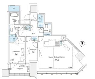 パークコート渋谷ザタワー【35階】の間取り