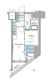 ルフォンプログレ田原町【4階】の間取り