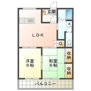 エーデルワイスII【1階】の間取り