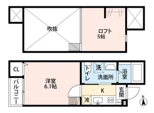 リアンM【2階】の間取り