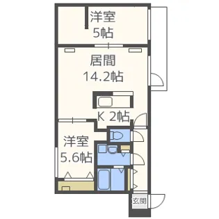 Chateau Blanc65【2階】の間取り