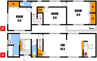 広島県広島市安佐南区川内1【一戸建】の間取り
