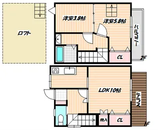千葉県船橋市西船2【一戸建】の間取り