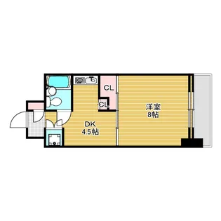 ブランコート豊中【7階】の間取り
