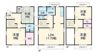 静岡県浜松市中央区泉3【一戸建】の間取り