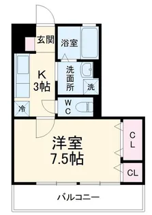 リヴェールNF小杉A棟【2階】の間取り