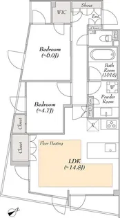 LUMIEC Suite EBISU【3階】の間取り