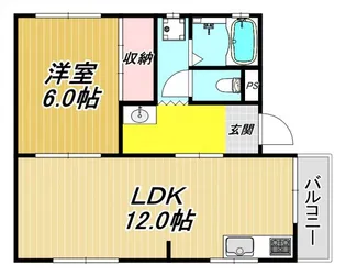 ギャレデ塚口【3階】の間取り