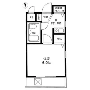 ジョイフル幡ヶ谷弐番館【2階】の間取り