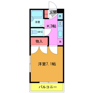 プティ リヴィエール【1階】の間取り